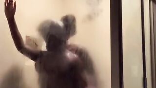 Ebony Couple Shower Sex