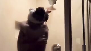 Ebony Couple Shower Sex