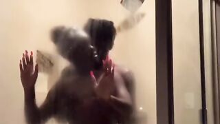 Ebony Couple Shower Sex