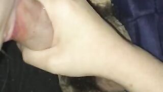 Fucking her while she Sucks off my Friend