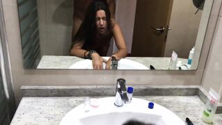 FUCK WHORE IN HOTEL MIRROR