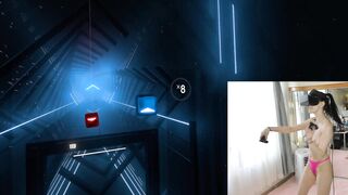 Hairy Twitch Gamer Girl Playing VR Wearing a Buttplug