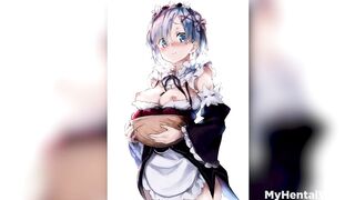 Rezero Rem and Ram Hentai Porn best Compilation Fuck