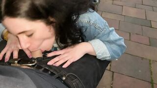 SLUT TEEN SUCK AND FUCK RANDOM GUY ON STREET