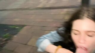 SLUT TEEN SUCK AND FUCK RANDOM GUY ON STREET