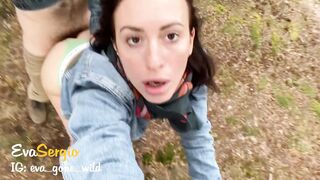 Selfie Forest Sex with Stranger - just Lift my Skirt and Fuck Me...again