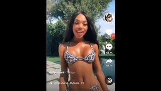 Teala Dunn Shows Pussy on Tik Tok