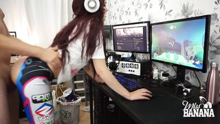 D.Va having a Quickie while Gaming - miss Banana