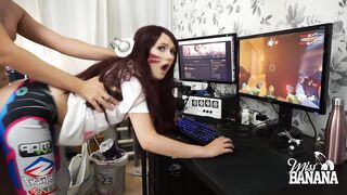 D.Va having a Quickie while Gaming - miss Banana