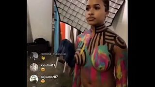 Instagram live nipple slip