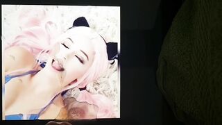 Belle Delphine Ahegao Cumtribute (Huge Load)