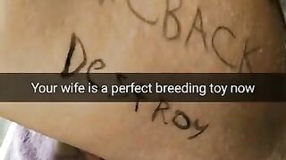 My Wife Turns into Pregnant Breeding Toy Now! [cuckold. Snapchat]