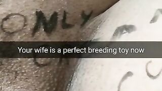 My Wife Turns into Pregnant Breeding Toy Now! [cuckold. Snapchat]