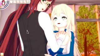 3D HENTAI YURI Schoolgirls Fuck after School