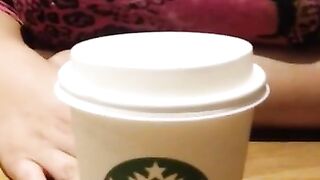 Remote Control Vibrator Toy in a Starbucks!! (Risky Public)