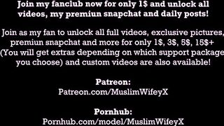 Real Muslim Arab in Niqab Mom Masturbates Creamy Pussy to Orgasm Squirt on Webcam HIJABI