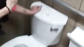 Punk Wife Fucked in Tacobells Bathroom during Lunch Rush!