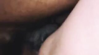 Amateur BBC makes White Pussy Cream