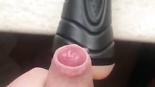 Fucking fleshlight and cum