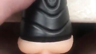 Fucking fleshlight and cum