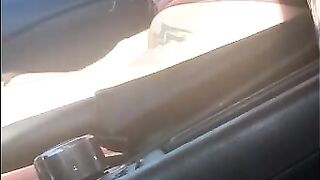 Horny as FUCK on Lunch Break | ALMOST CAUGHT PLAYING WITH CLIT IN CAR | Tight Shaved Pussy