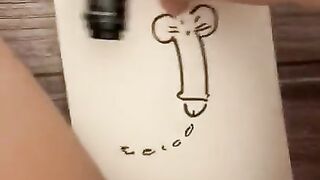 I Drew a Dick with a Marker and then Fucked myself with it