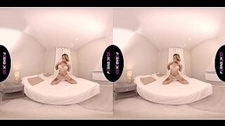 PORNBCN Oculus Rift Virtual Reality a milf masturbates for her fans and is more horny than ever, touching her big boobs and masturbating her pussy to orgasm. Mature slut mom big boobs - tits