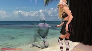 Ballbusting Stacy gives Blue Screen Man Maximum Strength BallKicks. OnlyFans Trailer