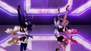 [MMD] Stellar - Marionette Ahri Akali Evelynn Kaisa the best Uncensored 3D Striptease Dance