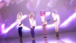 [MMD] Stellar - Marionette Ahri Akali Evelynn Kaisa the best Uncensored 3D Striptease Dance