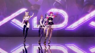 [MMD] Stellar - Marionette Ahri Akali Evelynn Kaisa the best Uncensored 3D Striptease Dance