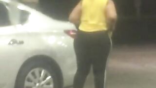 Ghetto Thick Hoodrat Cougar caught digging in that ass