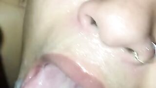 Pretty Ebony Sloppy Head and Facial cumshot/YouTube: MrNastyy52/IG/Snapchat