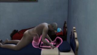 The Male Member Enters the Transparent Girl and is seen in Sex | Sims 4 Wicked Woohoo