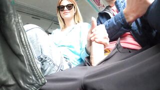 Handjob a Stranger London Public Bus before work Ella Bolt