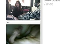 Girls Reacting to Big Cock on Webcam