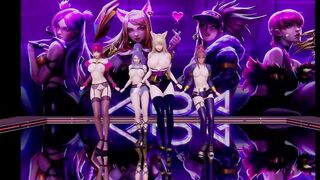 [MMD] BLACKPINK - Kil this Love Strip Vers. Ahri Akali Evelynn Kaisa 3D Erotic Dance