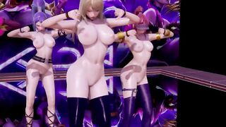 [MMD] BLACKPINK - Kil this Love Strip Vers. Ahri Akali Evelynn Kaisa 3D Erotic Dance