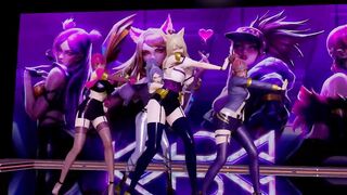 [MMD] BLACKPINK - Kil this Love Strip Vers. Ahri Akali Evelynn Kaisa 3D Erotic Dance