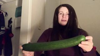 Look at this Massive English Cucumber!!!! (Super Soft Attempt!)