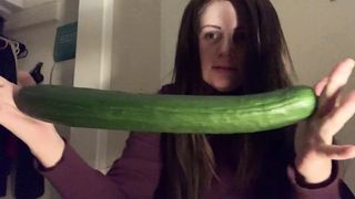 Look at this Massive English Cucumber!!!! (Super Soft Attempt!)