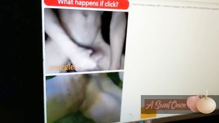 Watching Wife Fuck 22 Year old Stranger on Omegle asking for his Cum