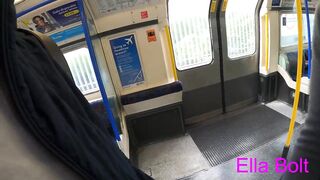 Risky Blowjob in Train. Caught by Stranger Cum on Face 4K