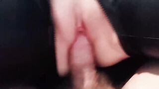 Homemade reverse cowgirl with brunette milf. Facial cumshot