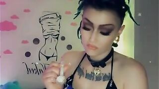 A Cumslut Creative- Roxie Lovesick: Smoking Hot Tweaker Bitch with Dreadlocks