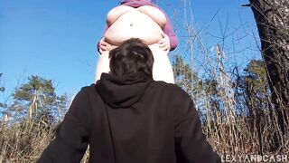 Outdoor Stand Up Pussy Eating- LexyAndCash