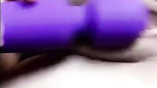 Snapchat Pussy Hot German Babe Playing Pussy with Purple Vibrator