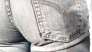 Old Levis jeans ass tease 4