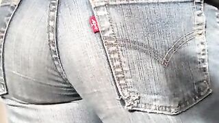 Old Levis jeans ass tease 4