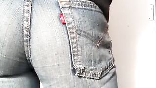 Old Levis jeans ass tease 4